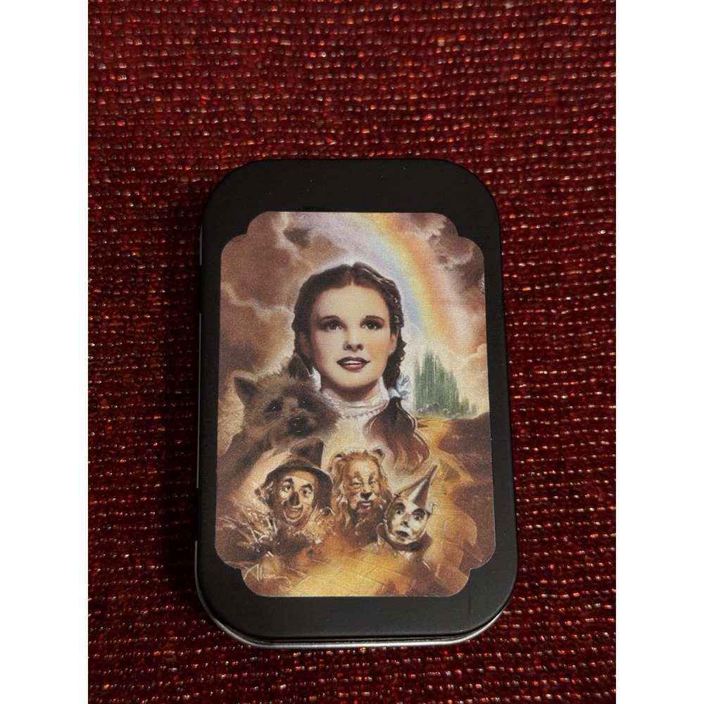 Wizard of Oz OOAK Handmade Altered Art Tin Cowardly Lion Dorothy Diorama